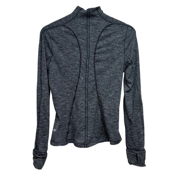 Lululemon Define Jacket Gray Striped Half Zip Women’s Size 6 - Picture 3 of 5